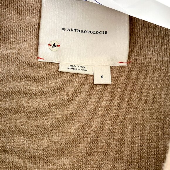 Anthropologie Knit Sweater Blazer, Small, Beige - Picture 4 of 6